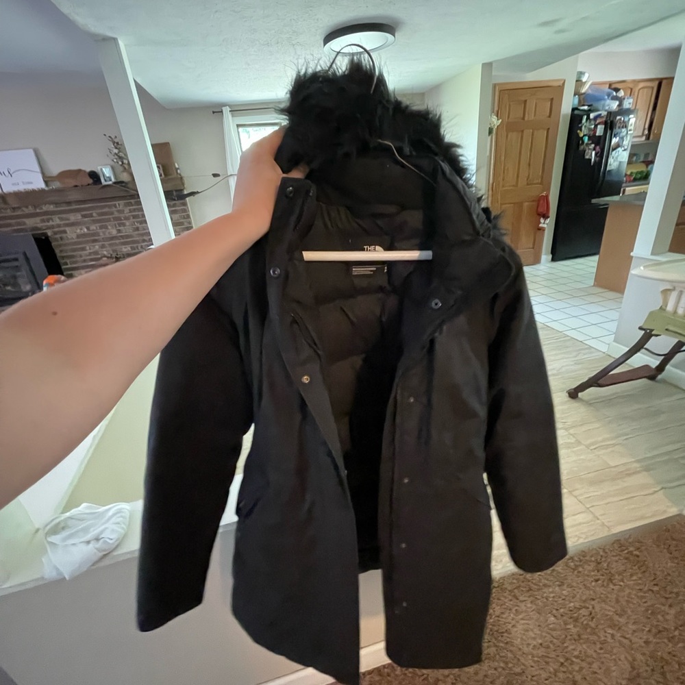 North face long coat.